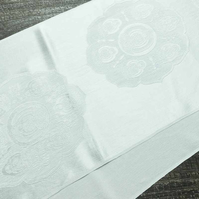 帯揚げ帯締めセット セット品 平組 正絹 幾何学柄・抽象柄 和装小物 青・紺_画像3