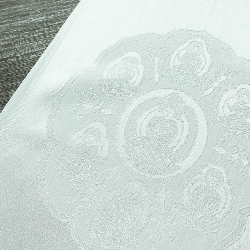 帯揚げ帯締めセット セット品 平組 正絹 幾何学柄・抽象柄 和装小物 青・紺_画像12