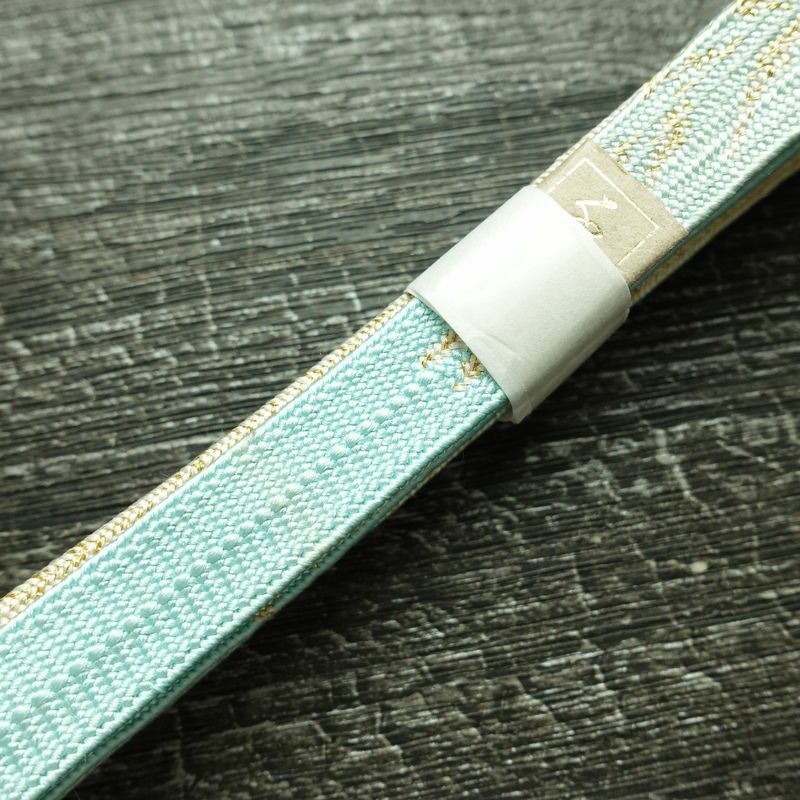 帯揚げ帯締めセット セット品 平組 正絹 幾何学柄・抽象柄 和装小物 青・紺_画像19