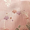 帯揚げ帯締めセット 良品 セット品 平組 正絹 花柄 箔 フォーマル くすみピンク サーモンピンク ピンク_画像9