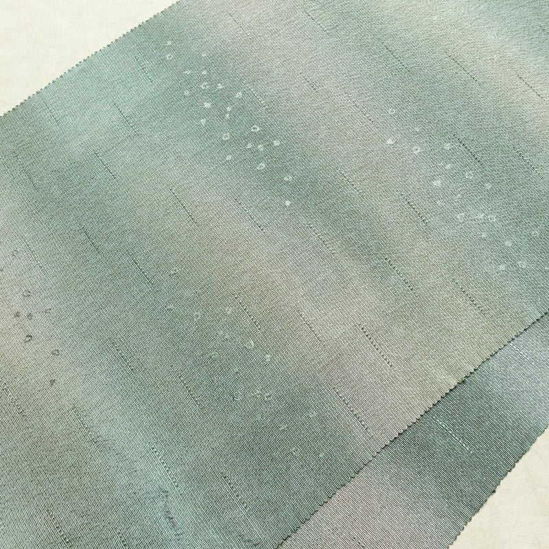 帯揚げ帯締めセット 美品 セット品 縮緬 正絹 その他の柄 シンプル 和装小物 緑・うぐいす色_画像3