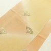 帯揚げ帯締めセット セット品 縮緬 正絹 古典柄 金彩 フォーマル 扇子 和装小物 黄・黄土色_画像3
