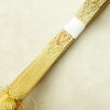 帯揚げ帯締めセット セット品 縮緬 正絹 古典柄 金彩 フォーマル 扇子 和装小物 黄・黄土色_画像17
