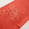 帯揚げ帯締めセット 良品 セット品 平組 正絹 花柄 金彩 フォーマル 和装小物 赤・朱_画像3