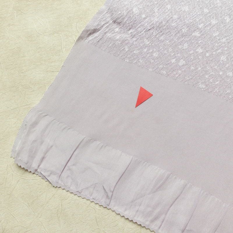 帯揚げ帯締めセット セット品 平組 正絹 花柄 シンプル 和装小物 紫・藤色_画像6