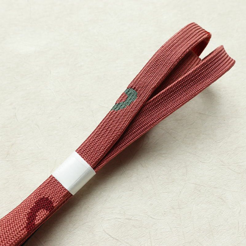 帯揚げ帯締めセット セット品 平組 正絹 縞柄・線柄 シンプル 和装小物 紫・藤色_画像19