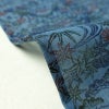 盛夏 良品 夏用 バチ衿仕立て ポリエステル 古典柄 単衣仕立て 身丈151cm 裄丈68cm リサイクル着物 着物 青・紺_画像13