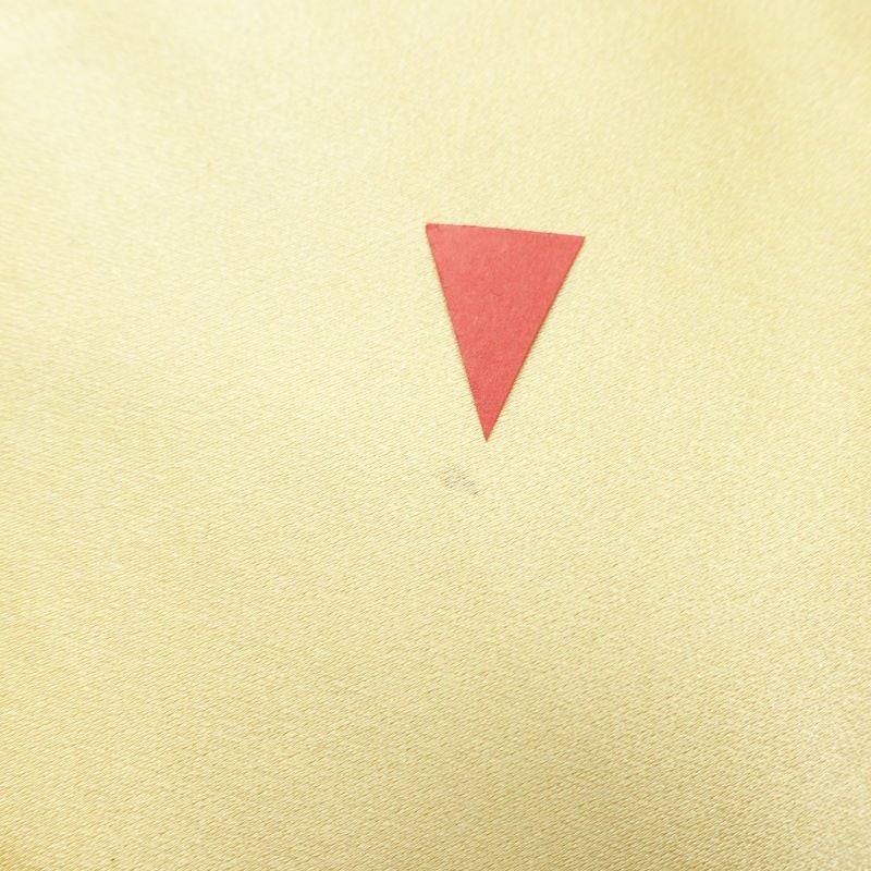 名古屋帯 太鼓柄 金駒刺繍 正絹 古典柄 名古屋仕立て なごや帯 リサイクル帯 帯 刺繍 御所車 クリーム_画像12