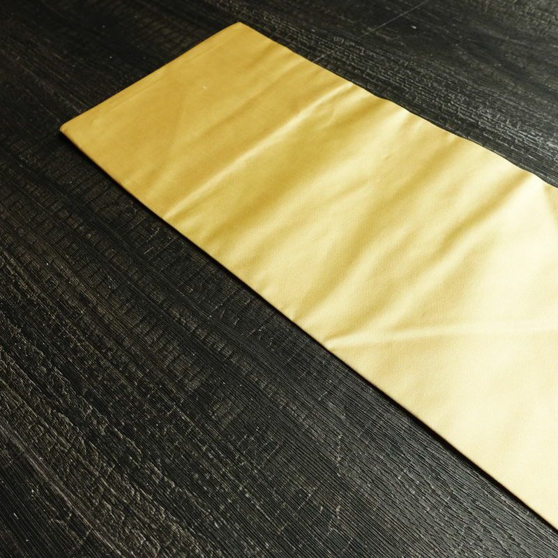 名古屋帯 太鼓柄 金駒刺繍 正絹 古典柄 名古屋仕立て なごや帯 リサイクル帯 帯 刺繍 御所車 クリーム_画像16