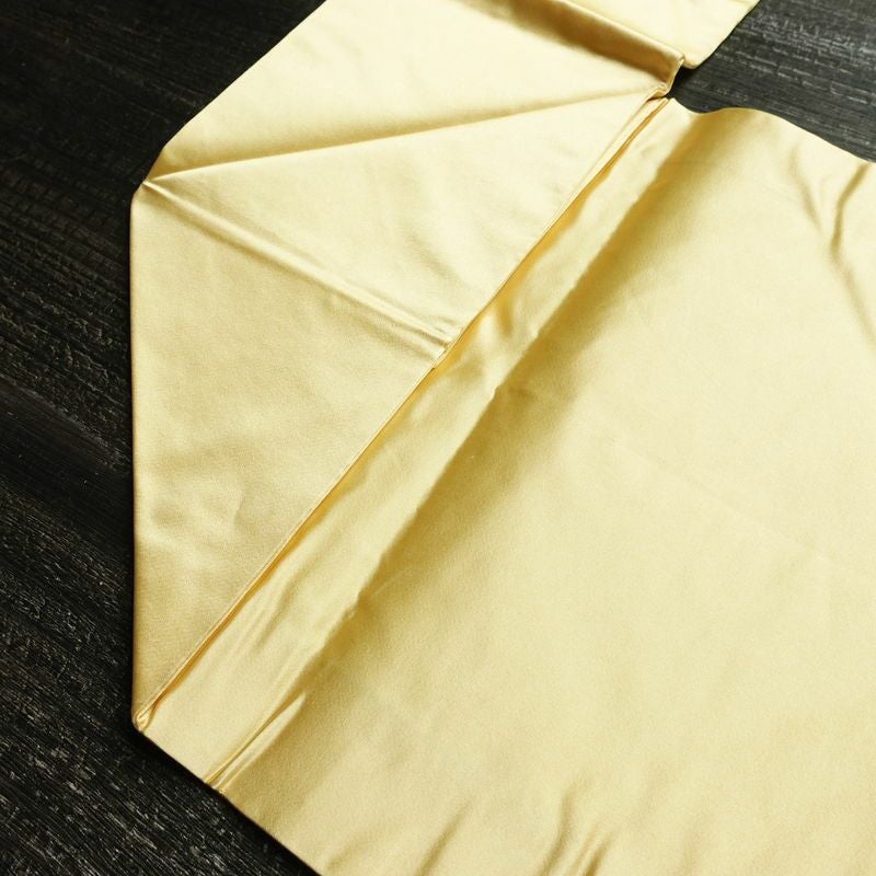 名古屋帯 太鼓柄 金駒刺繍 正絹 古典柄 名古屋仕立て なごや帯 リサイクル帯 帯 刺繍 御所車 クリーム_画像17