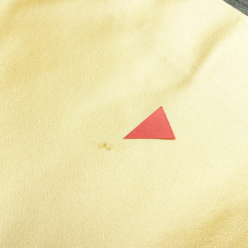 名古屋帯 太鼓柄 金駒刺繍 正絹 古典柄 名古屋仕立て なごや帯 リサイクル帯 帯 刺繍 御所車 クリーム_画像19