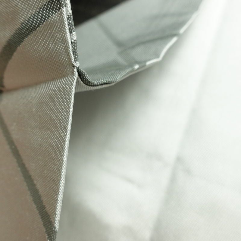 名古屋帯 六通柄 良品 正絹 古典柄 名古屋仕立て なごや帯 リサイクル帯 帯 グレー_画像20