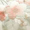 名古屋帯 太鼓柄 美品 正絹 花柄 名古屋仕立て なごや帯 リサイクル帯 帯 刺繍 箔 未使用品 桜 金・銀_画像3