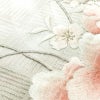 名古屋帯 太鼓柄 美品 正絹 花柄 名古屋仕立て なごや帯 リサイクル帯 帯 刺繍 箔 未使用品 桜 金・銀_画像5