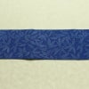 名古屋帯 全通柄 正絹 木の葉・植物柄 名古屋仕立て なごや帯 リサイクル帯 帯 青・紺_画像12