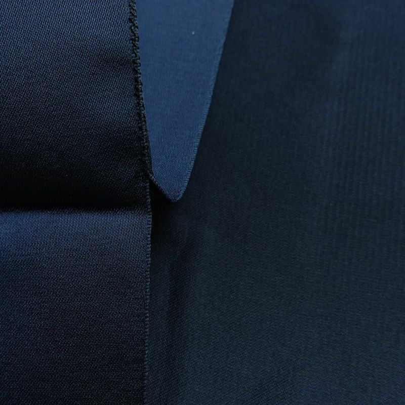 名古屋帯 太鼓柄 良品 正絹 花柄 松葉仕立て なごや帯 リサイクル帯 帯 青・紺_画像16