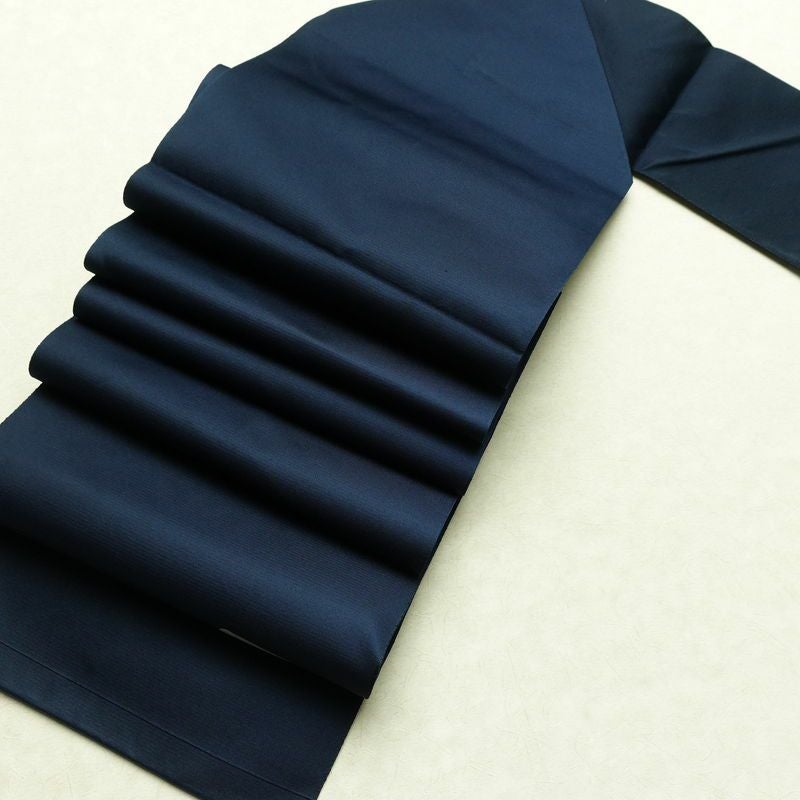 名古屋帯 太鼓柄 良品 正絹 花柄 松葉仕立て なごや帯 リサイクル帯 帯 青・紺_画像17