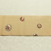 名古屋帯 太鼓柄 正絹 人物・動物柄 名古屋仕立て なごや帯 リサイクル帯 帯 刺繍 金糸 ベージュ_画像14