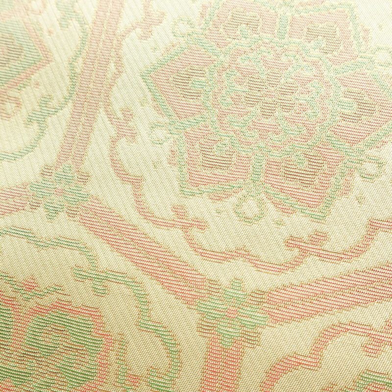 名古屋帯 六通柄 美品 正絹 亀甲柄 名古屋仕立て なごや帯 リサイクル帯 帯 未使用品 ベージュ_画像3