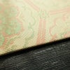 名古屋帯 六通柄 美品 正絹 亀甲柄 名古屋仕立て なごや帯 リサイクル帯 帯 未使用品 ベージュ_画像12