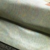 名古屋帯 太鼓柄 正絹 花柄 名古屋仕立て なごや帯 リサイクル帯 帯 椿 刺繍 箔 緑・うぐいす色_画像7