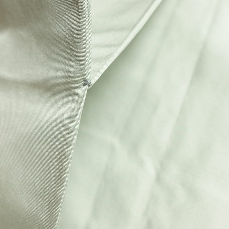 名古屋帯 太鼓柄 正絹 花柄 名古屋仕立て なごや帯 リサイクル帯 帯 椿 刺繍 箔 緑・うぐいす色_画像20