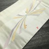 名古屋帯 太鼓柄 落款入り 正絹 古典柄 名古屋仕立て なごや帯 リサイクル帯 帯 グレー_画像12