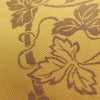 名古屋帯 全通柄 正絹 美保姿 木の葉・植物柄 通し仕立て なごや帯 リサイクル帯 帯 黄・黄土色_画像6