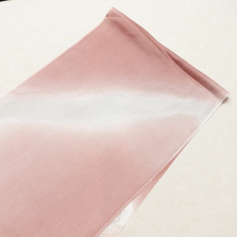 帯揚げ帯締めセット 良品 セット品 正絹 幾何学柄・抽象柄 フォーマル 上品 ピンク_画像2