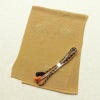 帯揚げ帯締めセット 縮緬 丹後ちりめん セット品 正絹 古典柄 刺繍 金糸 雪輪 黄・黄土色_画像1