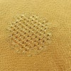帯揚げ帯締めセット 縮緬 丹後ちりめん セット品 正絹 古典柄 刺繍 金糸 雪輪 黄・黄土色_画像8