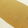 帯揚げ帯締めセット 縮緬 丹後ちりめん セット品 正絹 古典柄 刺繍 金糸 雪輪 黄・黄土色_画像10