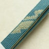 帯揚げ帯締めセット 美品 セット品 縮緬 正絹 花柄 金糸 フォーマル くすみブルー 青・紺_画像17