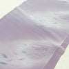 帯揚げ帯締めセット 美品 セット品 縮緬 平組 フォーマル用 正絹 木の葉・植物柄 上品 紫・藤色_画像3