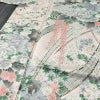 小紋 正絹 花柄 袷仕立て 身丈163cm 裄丈68.5cm リサイクル着物 着物 金彩 ピンク_画像5