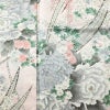 小紋 正絹 花柄 袷仕立て 身丈163cm 裄丈68.5cm リサイクル着物 着物 金彩 ピンク_画像6