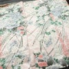 小紋 正絹 花柄 袷仕立て 身丈163cm 裄丈68.5cm リサイクル着物 着物 金彩 ピンク_画像13