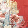 振袖 正絹 古典柄 伊達衿付き 袷仕立て 身丈166cm 裄丈67cm リサイクル着物 着物 箔 金彩 成人式 二十歳 二十歳の集い 盛り上げ箔 梅 赤・朱_画像7