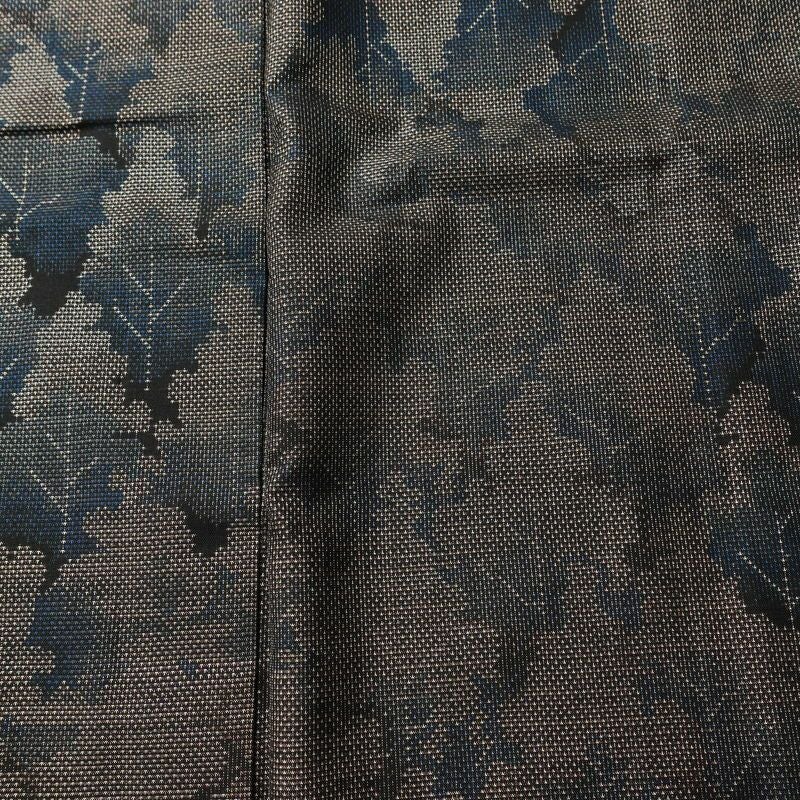 大島紬 正絹 風景柄 袷仕立て 身丈154cm 裄丈63cm リサイクル着物 着物 茶_画像6