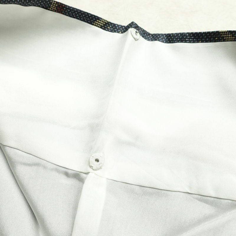 紬 正絹 雲柄 袷仕立て 身丈160.5cm 裄丈67cm リサイクル着物 着物 青・紺_画像17