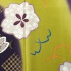 振袖 marieclaire 縮緬 正絹 花柄 袷仕立て 身丈170cm 裄丈68cm リサイクル着物 着物 成人式 二十歳 二十歳の集い モダン 桜 紫・藤色_画像6