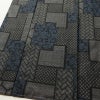大島紬 しつけ糸付き 正絹 幾何学柄・抽象柄 袷仕立て 身丈160.5cm 裄丈63cm リサイクル着物 着物 グレー_画像5