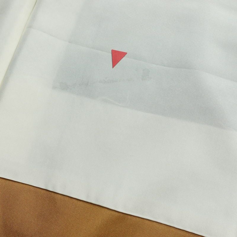 大島紬 しつけ糸付き 正絹 幾何学柄・抽象柄 袷仕立て 身丈160.5cm 裄丈63cm リサイクル着物 着物 グレー_画像20