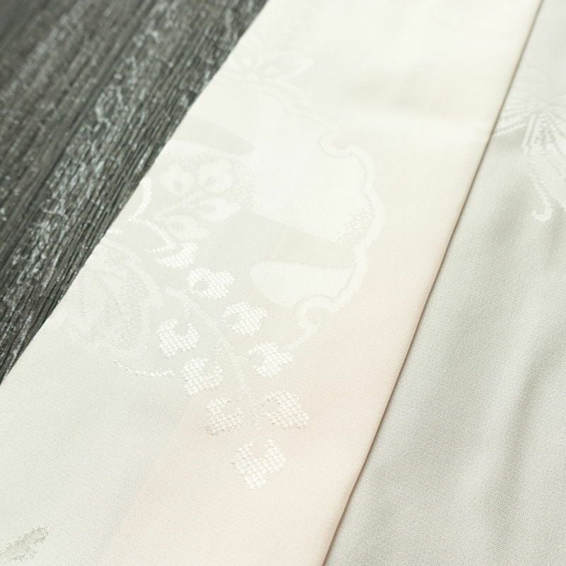 長襦袢 良品 振袖用 正絹 古典柄 袖無双・胴抜き 身丈124cm 裄丈65cm 蝶 リサイクル着物 ピンク_画像10