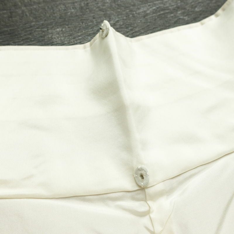 訪問着 加賀友禅 紬訪問着 元子 落款入り 正絹 花柄 袷仕立て 身丈160.5cm 裄丈68cm リサイクル着物 一部しつけ糸付き 着物 紬地 クリーム_画像20