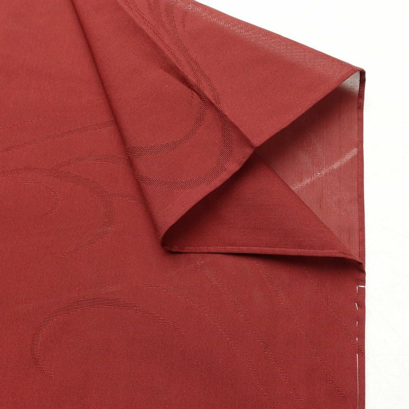 盛夏 紗 しつけ糸付き 正絹 流水・波柄 単衣仕立て 身丈163.5cm 裄丈65.5cm リサイクル着物 着物 薄物 赤・朱_画像14