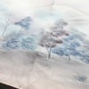 付け下げ 一つ紋付き 正絹 風景柄 袷仕立て 身丈165cm 裄丈66.5cm リサイクル着物 一部しつけ糸付き 着物 ピンク_画像9