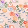 付け下げ 縮緬 一つ紋付き 伊達衿付き 正絹 花柄 袷仕立て 身丈160.5cm 裄丈65.5cm リサイクル着物 着物 入学式 七五三 フォーマル 菊 ピンク_画像6