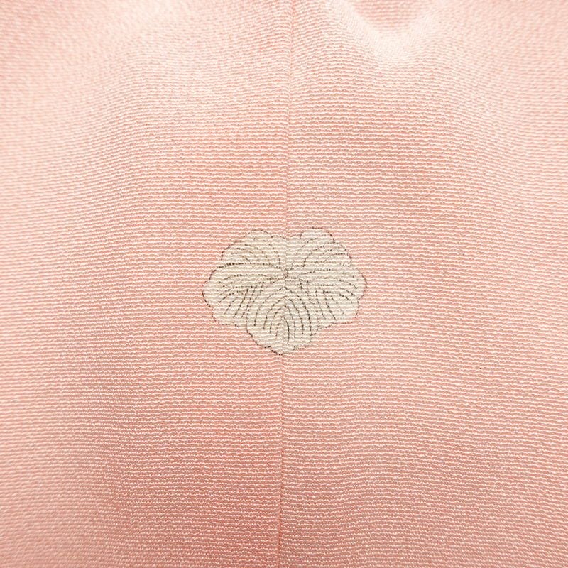 付け下げ 縮緬 一つ紋付き 伊達衿付き 正絹 花柄 袷仕立て 身丈160.5cm 裄丈65.5cm リサイクル着物 着物 入学式 七五三 フォーマル 菊 ピンク_画像11