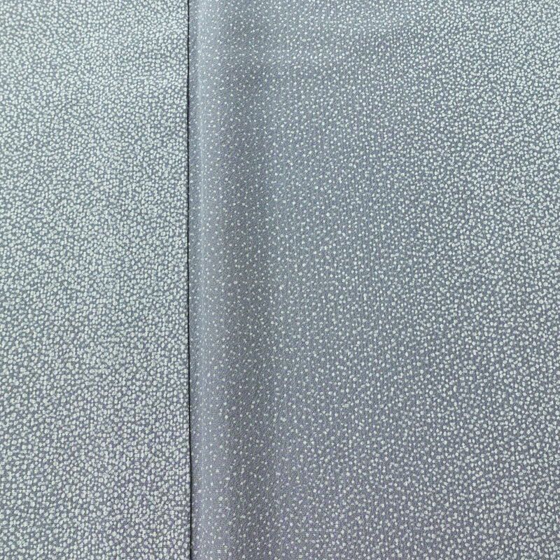 単衣 小紋 良品 縮緬 正絹 その他の柄 単衣仕立て 身丈163cm 裄丈64.5cm リサイクル着物 着物 青・紺_画像7